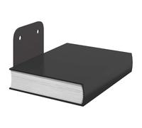 vidaXL Étagère flottante avec étagère 24 pcs Noir 6 x 10,8 x 6,6 cm, Étagère Murale Rectangulaire, Design Contemporain Minimaliste, Rangement Flottant, Gain de Place en Acier