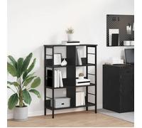 VIDAXL Étagère industrielle noire 82 x 32 x 112 cm - bois d'ingénierie & acier, pieds réglables