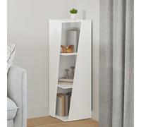 vidaXL Étagère latérale Blanc brillant 33 x 32 x 100,5 cm