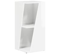 vidaXL Étagère latérale Blanc brillant 33 x 32 x 70,5 cm