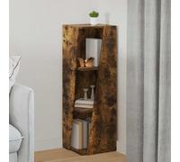 vidaXL Étagère latérale Chêne fumé 33 x 32 x 100,5 cm