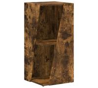 vidaXL Étagère latérale Chêne fumé 33 x 32 x 70,5 cm Bois d'ingénierie