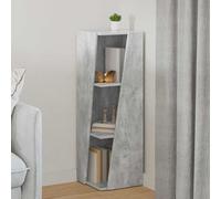 vidaXL Étagère latérale Gris béton 33 x 32 x 100,5 cm