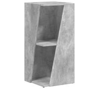vidaXL Étagère latérale Gris béton 33 x 32 x 70,5 cm Bois d'ingénierie