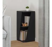 vidaXL Étagère latérale Noir 33 x 32 x 70,5 cm Bois d'ingénierie