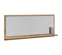 vidaXL Étagère miroir chêne artisanal 90 x 10,5 x 37 cm – Meuble mural pour salle de bain