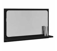 vidaXL Étagère-miroir Chêne noir 60×10,5×37 cm Bois d'ingénierie, murale, moderne, durable