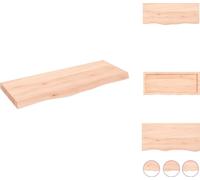 vidaXL Étagère murale 100x40x(2-6) cm Chêne massif non traité - Étagères murales