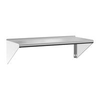 vidaXL Étagère Murale 100x45x31 cm argenté Acier Inoxydable, étagère Flottante, étagère Murale d'exposition, Panneau d'étagère