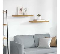 VIDAXL Étagère murale 2 pcs beige 60 x 23,5 x 4 cm - bois d'ingénierie, design contemporain