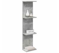 vidaXL Étagère Murale 2 pcs Gris béton 22 x 15 x 100 cm, Étagères murales Modernes, Rangement élégant en Bois, déco Minimaliste pour Votre Salon