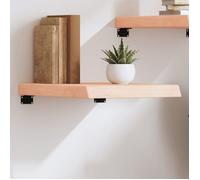 vidaXL Étagère murale 40x60x(2-6) cm bois de chêne massif non traité Marron