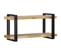 vidaXL Étagère Murale 90x33x45 cm Bois de manguier Massif Brut
