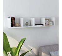 vidaXL Étagère murale à CD - Blanc