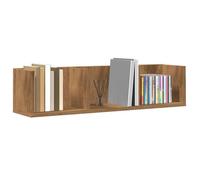 vidaXL Étagère murale à CD chêne artisanal 75x18x18 cm bois ingénierie, étagère flottante