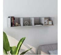 vidaXL Étagère murale à CD – Gris béton