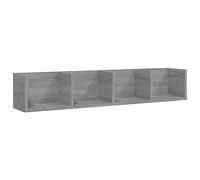 vidaXL Étagère Murale à CD Sonoma Gris 100x18x18 cm Bois d'ingénierie, étagère Flottante, étagère d'affichage, étagère Suspendue, étagère pour CD