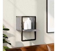 vidaXL Étagère Murale avec Barre Gris Sonoma