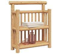vidaXL Étagère Murale avec étagère Naturel 40 x 13 x 44 cm Bambou, Étagère Murale Moderne, Rangement rectangulaire, étagère Flottante en Bambou, déco pour Organiser Votre Salon