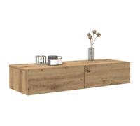 vidaXL Étagère murale avec tiroirs chêne artisanal bois d'ingénierie 859994