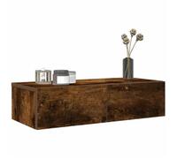 vidaXL Étagère murale avec tiroirs chêne fumé bois d'ingénierie 859972
