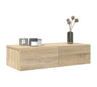 vidaXL Étagère murale avec tiroirs chêne sonoma bois d'ingénierie 859970