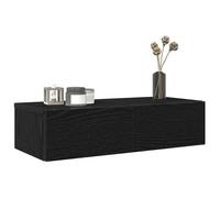 vidaXL Étagère murale avec tiroirs Bois d'ingénierie Noir 60x26,5x15 cm
