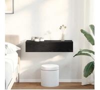 vidaXL Étagère murale avec tiroirs 859978 noir 80x33x17 cm bois d'ingénierie