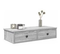 vidaXL Étagère murale avec tiroirs sonoma gris bois d'ingénierie 859955 Gris