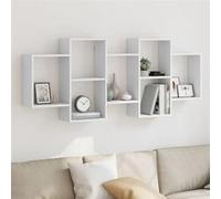 vidaXL Étagère murale 853209 en bois d'ingénierie 159x18x65 cm Blanc G