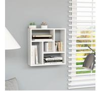 vidaXL Étagère murale 802948 bois d'ingénierie blanc 45,1x16x45,1 cm