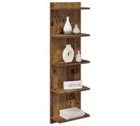 vidaXL Étagère Murale Bois Ancien 30 x 15 x 100 cm Bois d'ingénierie, Étagères murales Modernes, Rangement élégant en Bois, déco Minimaliste pour Votre Salon