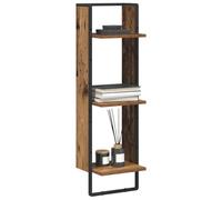 vidaXL Étagère Murale Bois Ancien 30 x 25 x 100 cm Bois d'ingénierie, Étagère Murale Salon, Unité Rectangulaire Flottante, Rangement Moderne, Organisateur Fonctionnel, Design Minimaliste