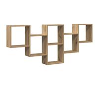vidaXL Étagère Murale chêne Artisanal 159x18x66 cm Bois d'ingénierie, étagère Flottante, étagère d'exposition Murale, étagère pour CD