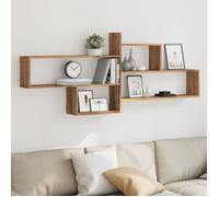 vidaXL Étagère murale chêne artisanal 167,5x18x68 cm bois ingénierie 853325