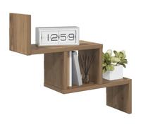 vidaXL Étagère Murale Chêne Artisanal 48 x 15 x 42 cm, Étagère Moderne pour Salon, Rangement Mural, déco intérieure, Gain de Place, Style au Top
