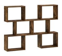 vidaXL Étagère murale Chêne fumé 103×17×80 cm Bois d'ingénierie