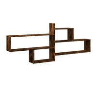 vidaXL Étagère murale 167,5x18x68 cm Chêne fumé Bois d'ingénierie