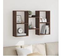 vidaXL Étagère murale chêne marron 96x18x60 cm bois d'ingénierie 853233
