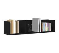 vidaXL Étagère Murale Chêne Noir 75 x 18 x 18 cm Bois d'ingénierie, Étagère Murale Moderne pour Salon, Design rectangulaire, Pratique, déco Minimaliste, Gain de Place