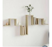 vidaXL Étagère Murale chêne Sonoma 104,5x10x43 cm Bois d'ingénierie, étagère de Rangement, étagère Suspendue, étagère d'affichage, étagère Flottante