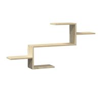vidaXL Étagère murale chêne Sonoma 853202 104x15x49 cm bois d'ingénierie Multicolore