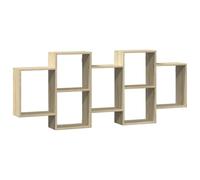 vidaXL Étagère murale chêne sonoma 159x18x65 cm bois d'ingénierie 853211