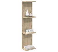 vidaXL Étagère Murale Chêne Sonoma 25 x 15 x 100 cm Bois d'ingénierie, Étagères murales Modernes, Rangement élégant en Bois, déco Minimaliste pour Votre Salon