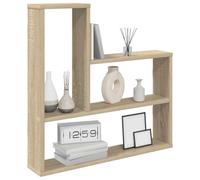 vidaXL Étagère Murale Chêne Sonoma 60 x 11 x 60 cm Bois d'ingénierie, Salon, Étagère Murale Moderne, Rangement Vertical, Étagères intérieures compactes, Display Fonctionnel et décoratif