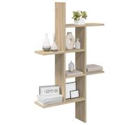 vidaXL Étagère Murale Chêne Sonoma 61 x 15 x 102 cm Bois d'ingénierie, Salon, étagère Flottante Moderne pour Le Rangement, Design Mural Pratique, Solutions organisées stylées