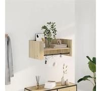 vidaXL Étagère murale chêne sonoma 70,5x35x30,5 cm bois d'ingénierie, étagère murale cube, organisateur cube, étagère 848453 Beige G
