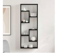 vidaXL Étagère Murale Chêne Noir 36x16x90 cm Bois d'ingénierie