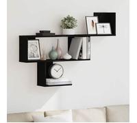 vidaXL Étagère murale en chêne noir 100 x 15 x 70 cm bois d'ingénierie