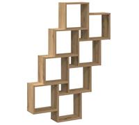 vidaXL Étagère murale en forme de cube chêne artisanal 90×15×119,5 cm